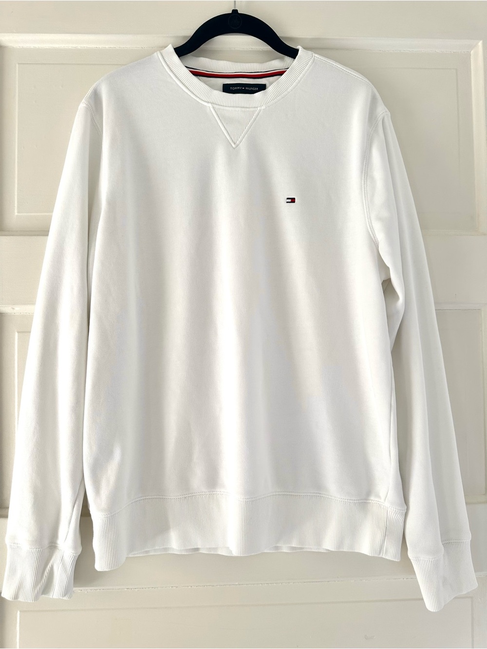 Tommy Hilfiger classic white crew sweatshirt